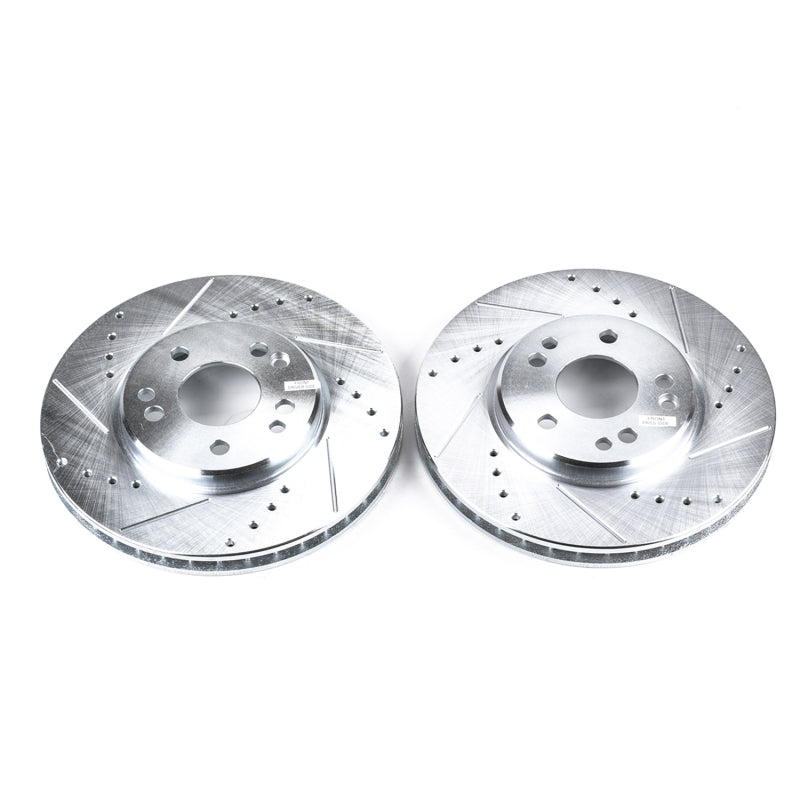 PowerStop 90-93 Mercedes-Benz 300SL Front Evolution Drilled & Slotted Rotors - Pair