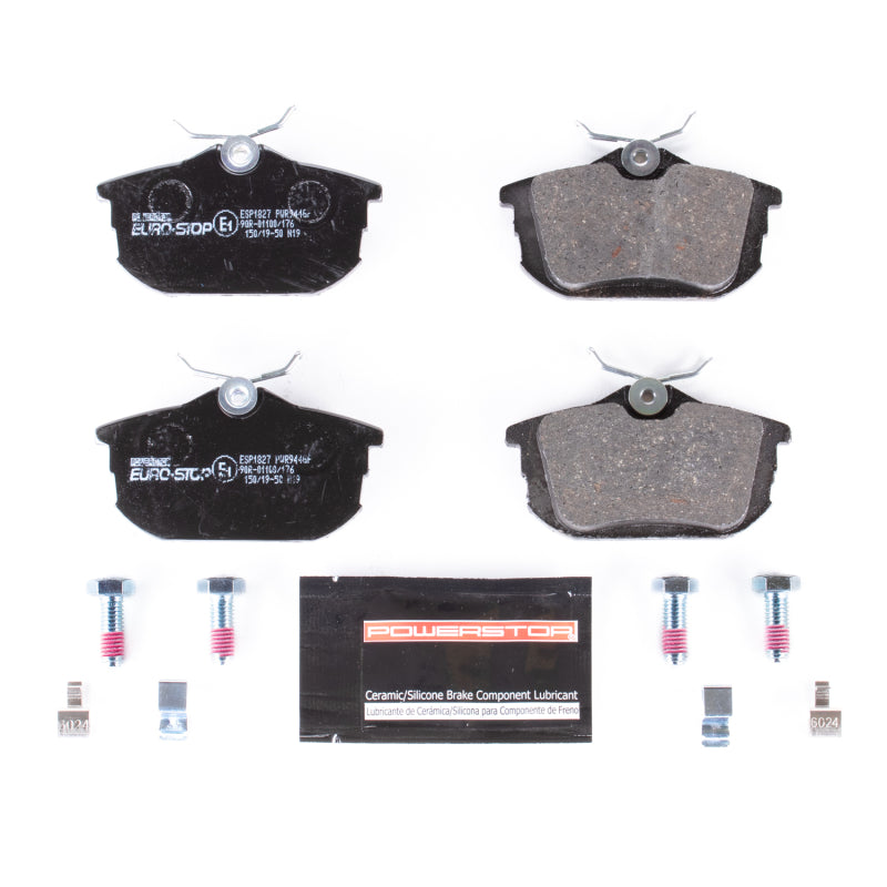 PowerStop 00-04 Volvo V40 Euro-Stop ECE-R90 Rear Brake Pads