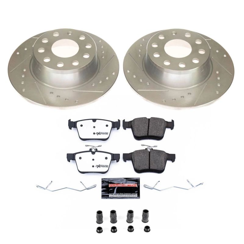PowerStop 2019 Volkswagen Jetta Rear Z26 Street Warrior Brake Kit