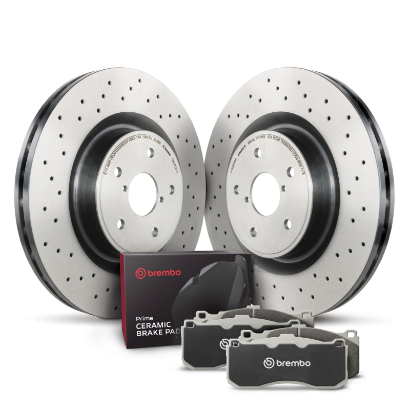 Brembo OE Rear Disc Brake Kit for 2015-2016 Mercedes-Benz C300 Base - P50122N Pads