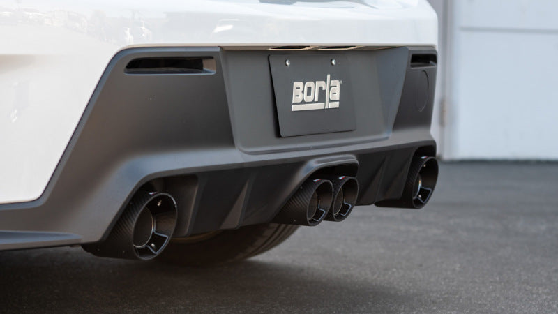 Borla Borla 23-24 Toyota GR Corolla ATAK Cat Back System - Carbon Fiber & Black Anodized