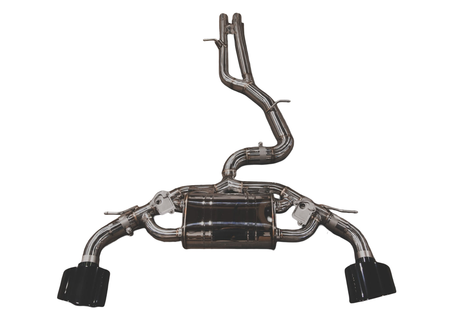 Valvetronic Designs - Audi TTRS Valved Sport Exhaust MK3 - Brushed w/ Black OEM Tips