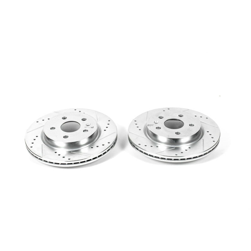 PowerStop 2010 Buick Allure Rear Evolution Drilled & Slotted Rotors - Pair