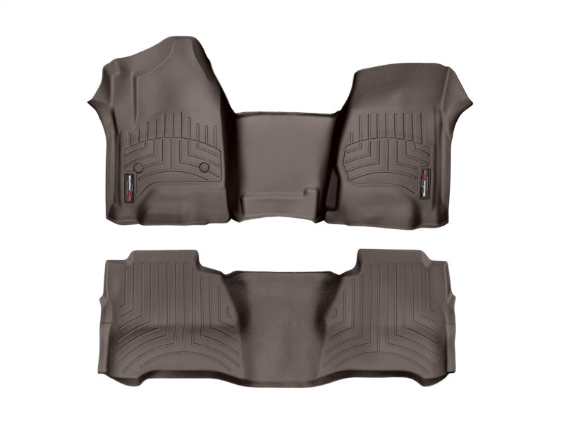 WeatherTech 2014+ Maserati Quattroporte Rear FloorLiner - Cocoa (fits Models w/4 Zone Climate Cntrl)