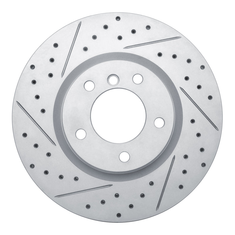 R1 Concepts 95-02 BMW Z3 Right Front Drilled & Slotted Geo-Carbon Rotor