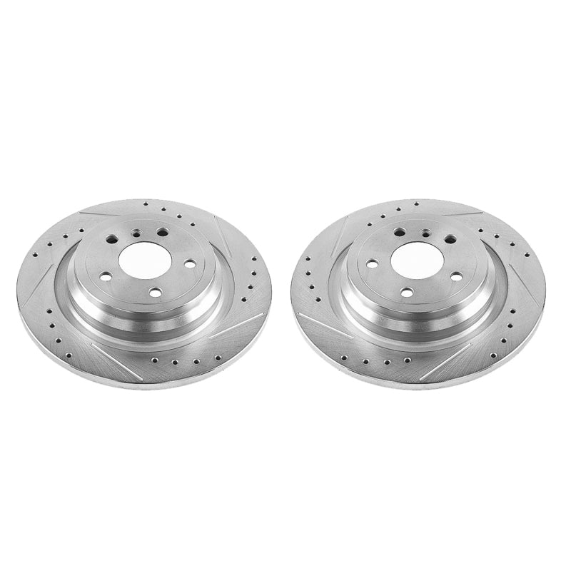 PowerStop 16-17 Mercedes-Benz GLE300d Rear Evolution Drilled & Slotted Rotors - Pair