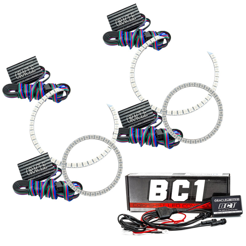 Oracle Lighting Oracle BMW 3 Series 06-11 LED Halo Kit - Non-Projector - ColorSHIFT w/ BC1 Controller