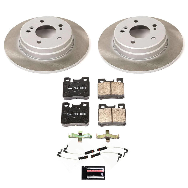 PowerStop 90-92 Mercedes-Benz 300TE Rear Semi-Coated Rotor Kit