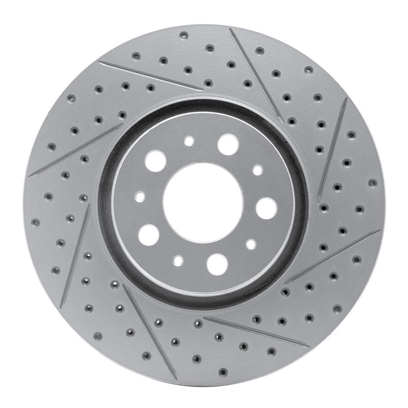 R1 Concepts 03-09 Volvo S60 Front Right Drilled & Slotted Geo-Carbon Rotor