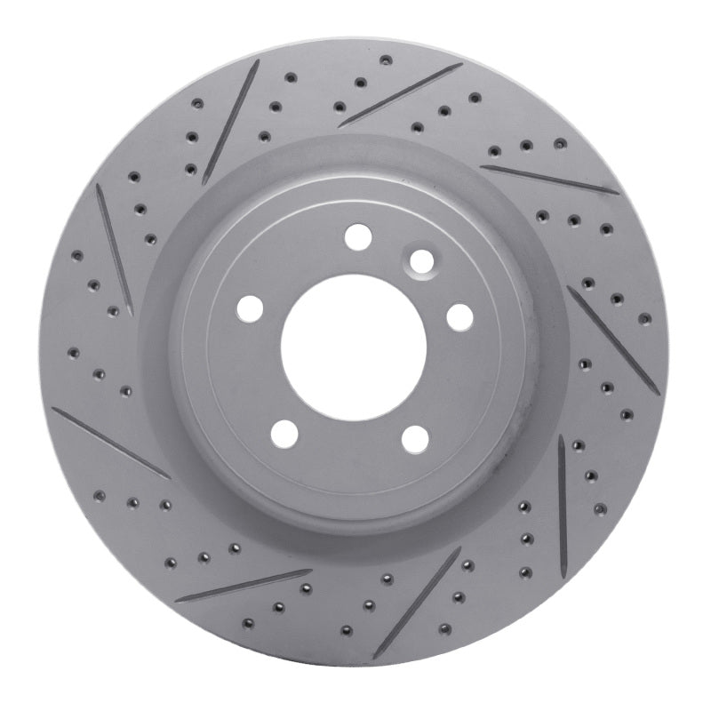 R1 Concepts 14-24 Land Rover Range Rover Rear Left Drilled & Slotted Geo-Carbon Rotor
