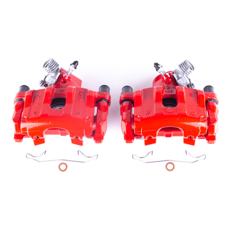 PowerStop 04-13 Mazda 3 Rear Red Calipers w/Brackets - Pair