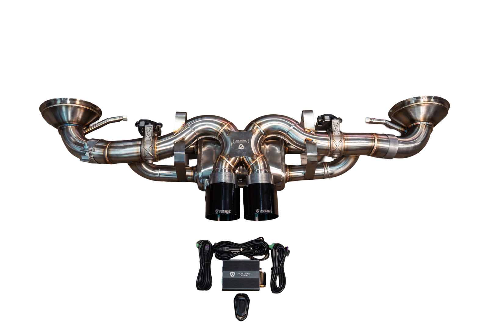 Valvetronic Designs - Porsche 992 GT3 Valved Sport Exhaust System - Brushed Stainless Steel