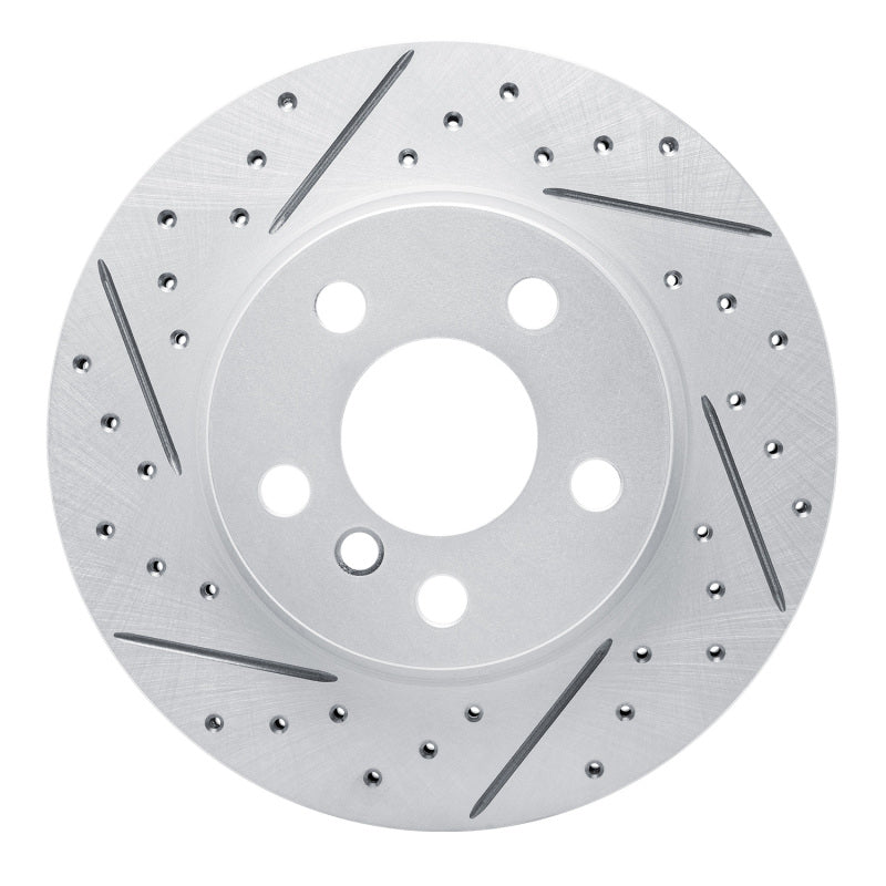 R1 Concepts 14-21 BMW I3 Front Left Drilled & Slotted Geo-Carbon Rotor