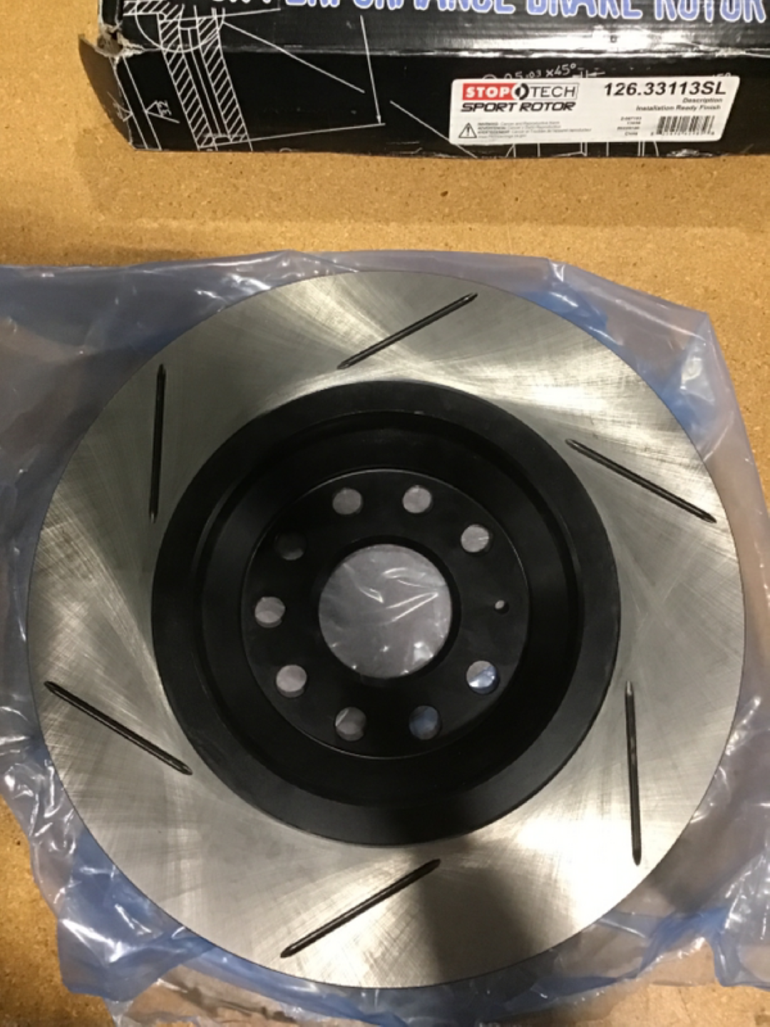 STOPTECH Rear Rotors Slotted 310x22 - Left Rotor - Scratch & Dent Parts