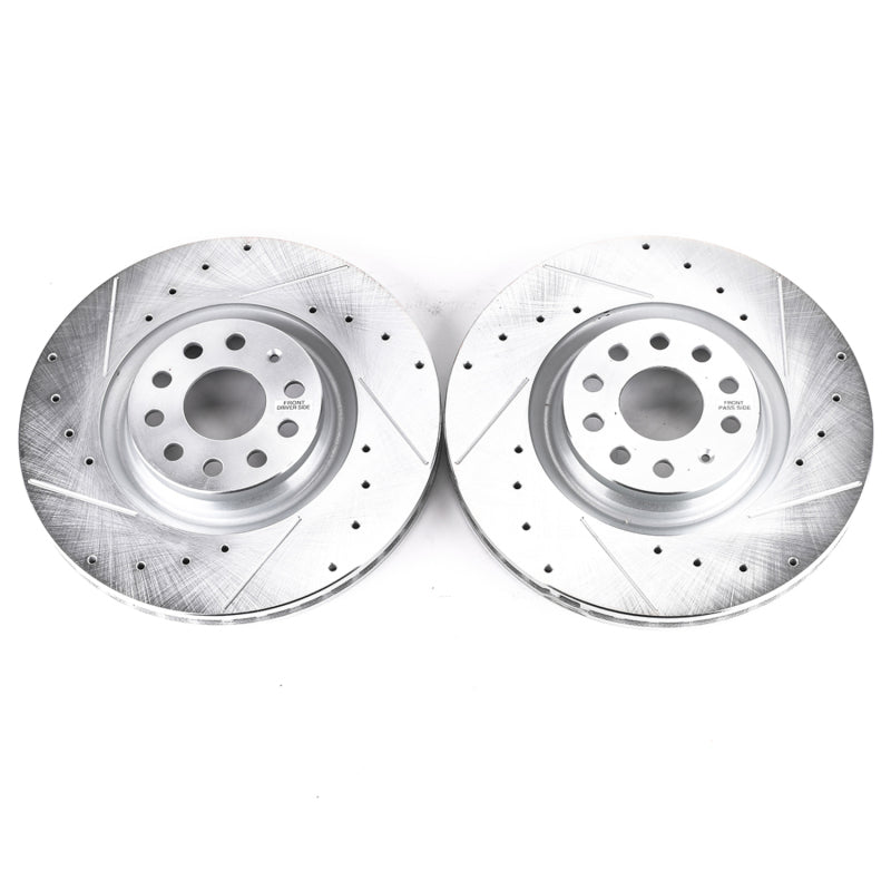 PowerStop 15-18 Audi S3 Front Evolution Drilled & Slotted Rotors - Pair