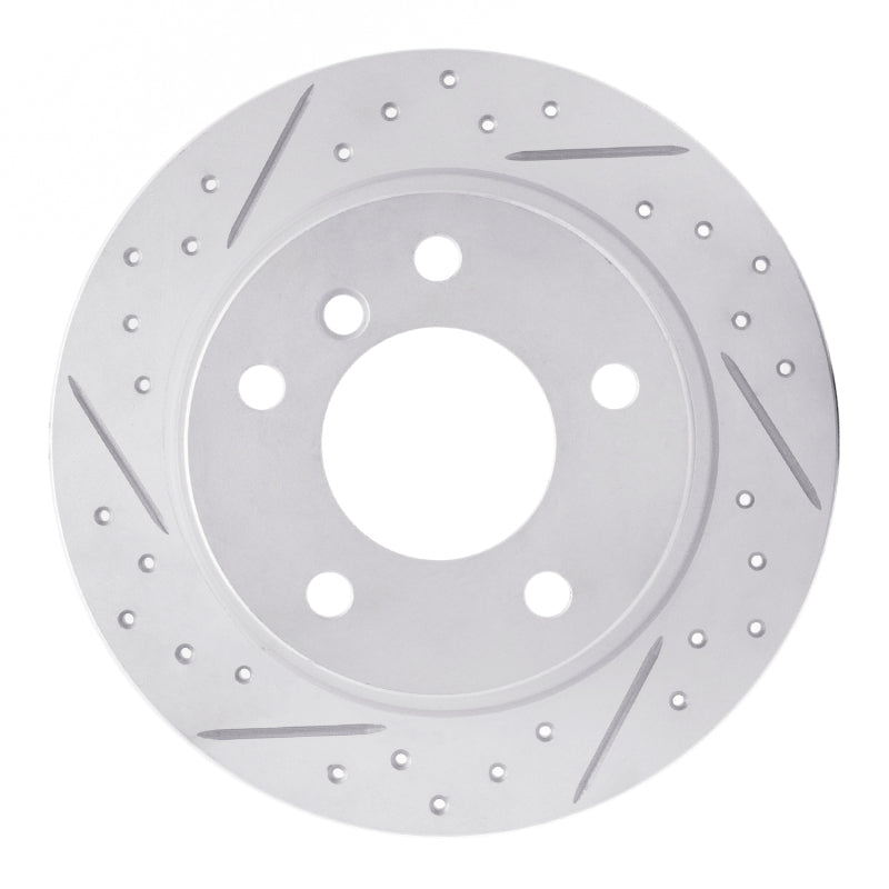 R1 Concepts 96-02 BMW Z3 Rear Right Drilled & Slotted Geo-Carbon Rotor