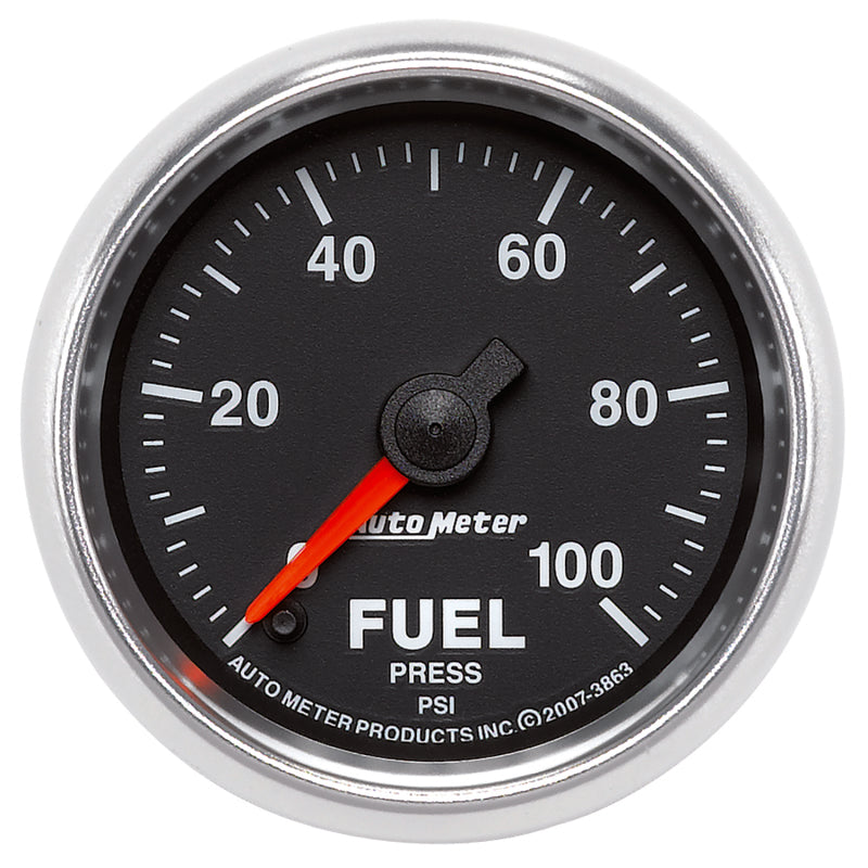 Innovate Motorsports Innovate MTX Analog Fuel Pressure 0-100psi Gauge Kit - Black Dial
