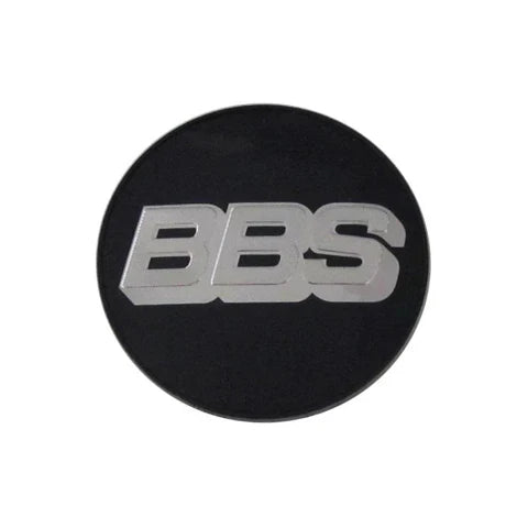 BBS Center Cap 70.6mm Black/Silver (5-tab)