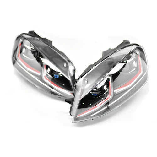 BMP Tuning Illuminator Series Dynamic LED Headlights MK7.5 Red Strip (#45) - Scratch & Dent Parts