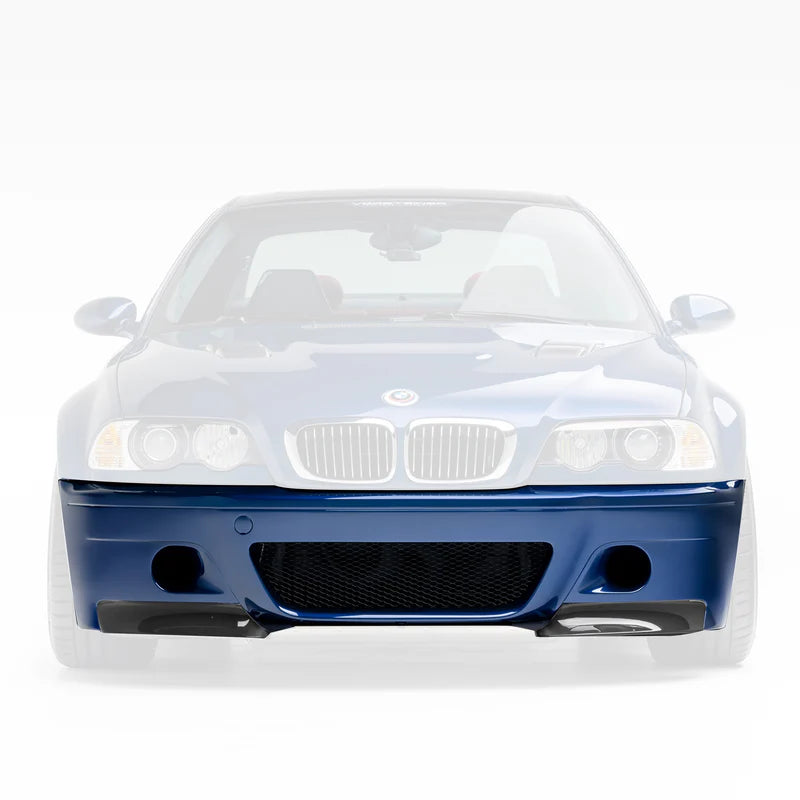 Vorsteiner V20 Aero Front Bumper With 2-Piece Splitter Carbon Fiber PP 1x1 Glossy V-Style - BMW E46 M3