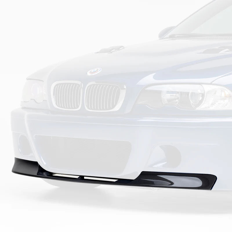 Vorsteiner V20 Aero 1 Piece Splitter Carbon Fiber PP 1x1 Glossy - (Replacement of V20 bumper BMV5610 splitters) V-Style - BMW E46 M3