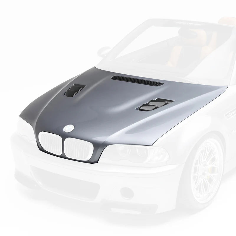Vorsteiner Carbon Fiber V20 Aero Hood – Glossy 1x1 V-Style - BMW E46 M3