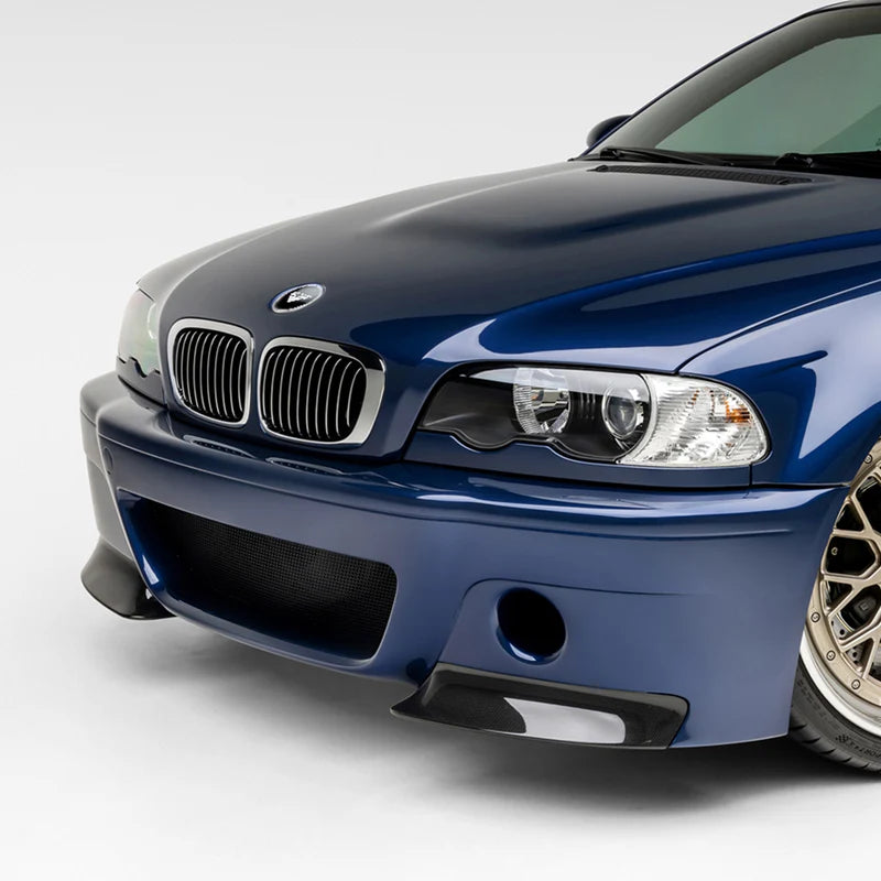 Vorsteiner V-CSL 2-Piece Aero Front Bumper Splitters (Replacement of CSL bumper BMV4610 splitters) V-Style- BMW E46 M3