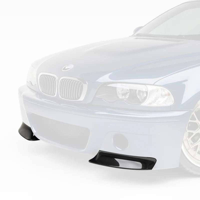 Vorsteiner V-CSL 2-Piece Aero Front Bumper Splitters (Replacement of CSL bumper BMV4610 splitters) V-Style- BMW E46 M3