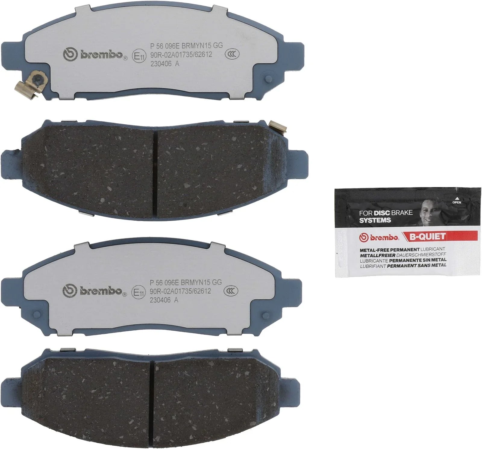 Brembo OE EVPad BrakePad for 2016-2019 Volkswagen e-Golf SE