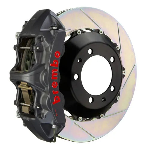 Brembo 23+ GR Corolla Rear GTS BBK 4 Piston Cast 345x28 2pc Rotor Slotted Type-1-Black HA