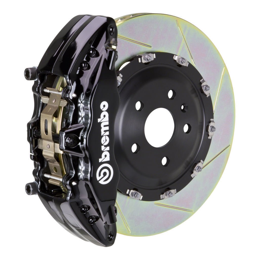 Brembo 23+ GR Corolla Rear GT BBK 4 Piston Cast 345x28 2pc Rotor Slotted Type-1-Black