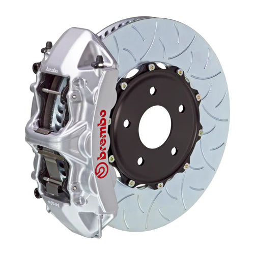 Brembo 25+ BMW X3 30/BMW X3 M50 xDrive Fr GT BBK 6 Pist Cast 405x34 2pc Rotor Slotted TY3L- Silver