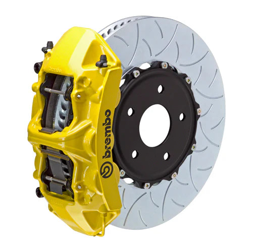 Brembo 05-13 Range Rover Sport Front GT BBK 6 Piston Cast 405x34 2pc Rotor Slotted Type3- Yellow