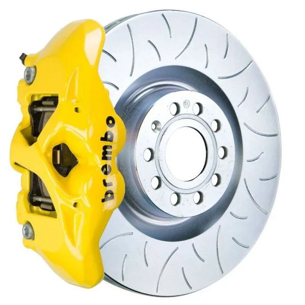 Brembo 24+ BMW M30i/530i xDrive/24+ 540i xDrive Fr GT BBK 6 Pist Cast 405x34 2pc Rotor Slt TY3- YL - Caliper Style 2