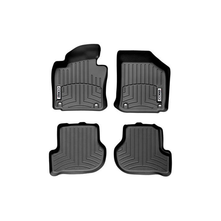 COBB 10-14 Volkswagen GTI (Oval Floor Retention) Front and Rear FloorLiner by WeatherTech - Black