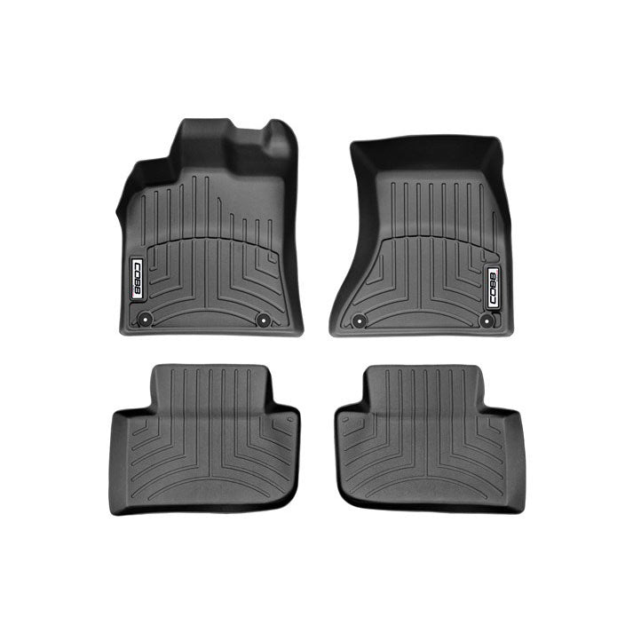 COBB 15-17 Porsche Macan S / Turbo / GTS Front and Rear FloorLiner by WeatherTech - Black