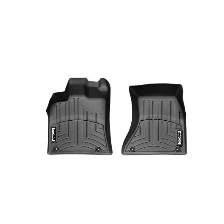 COBB 15-17 Porsche Macan S / Turbo / GTS Front FloorLiner by WeatherTech - Black