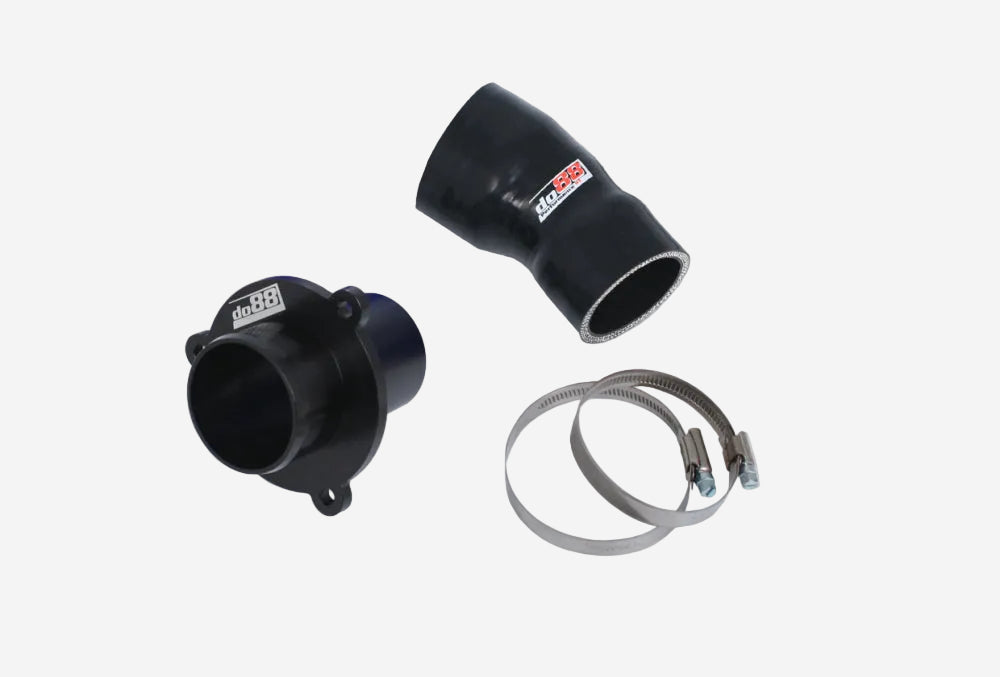 do88 VAG 1.8/2.0 TSI (MQB) Turbo Muffler Delete, OEM Pressure pipes, Black hose