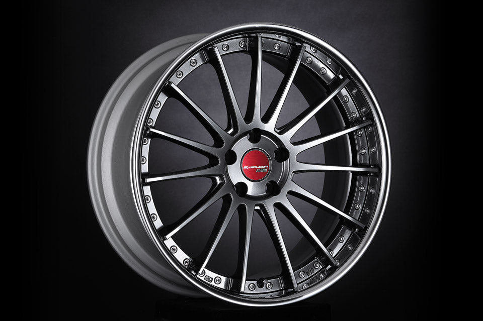SSR Executor CV04 19x9.5 42 Offset 5x114.3 Gunmetal w/ Anodized Black Inner Barrel