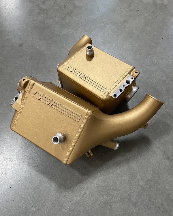 CSF 2014+ BMW M3/M4 (F8X) Top Mount Charge-Air-Cooler - Carbon Ceramic Gold Matte