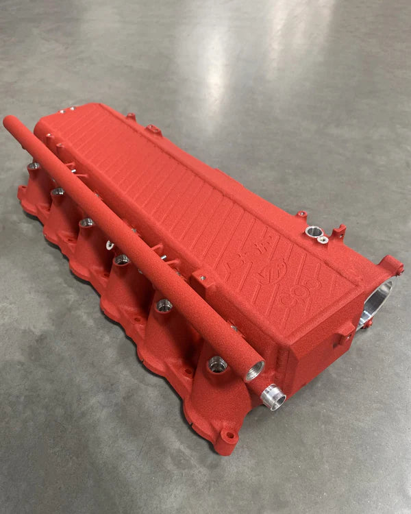 CSF 2014+ BMW M3/M4 (F8X) Top Mount Charge-Air-Cooler - Crinkle Red