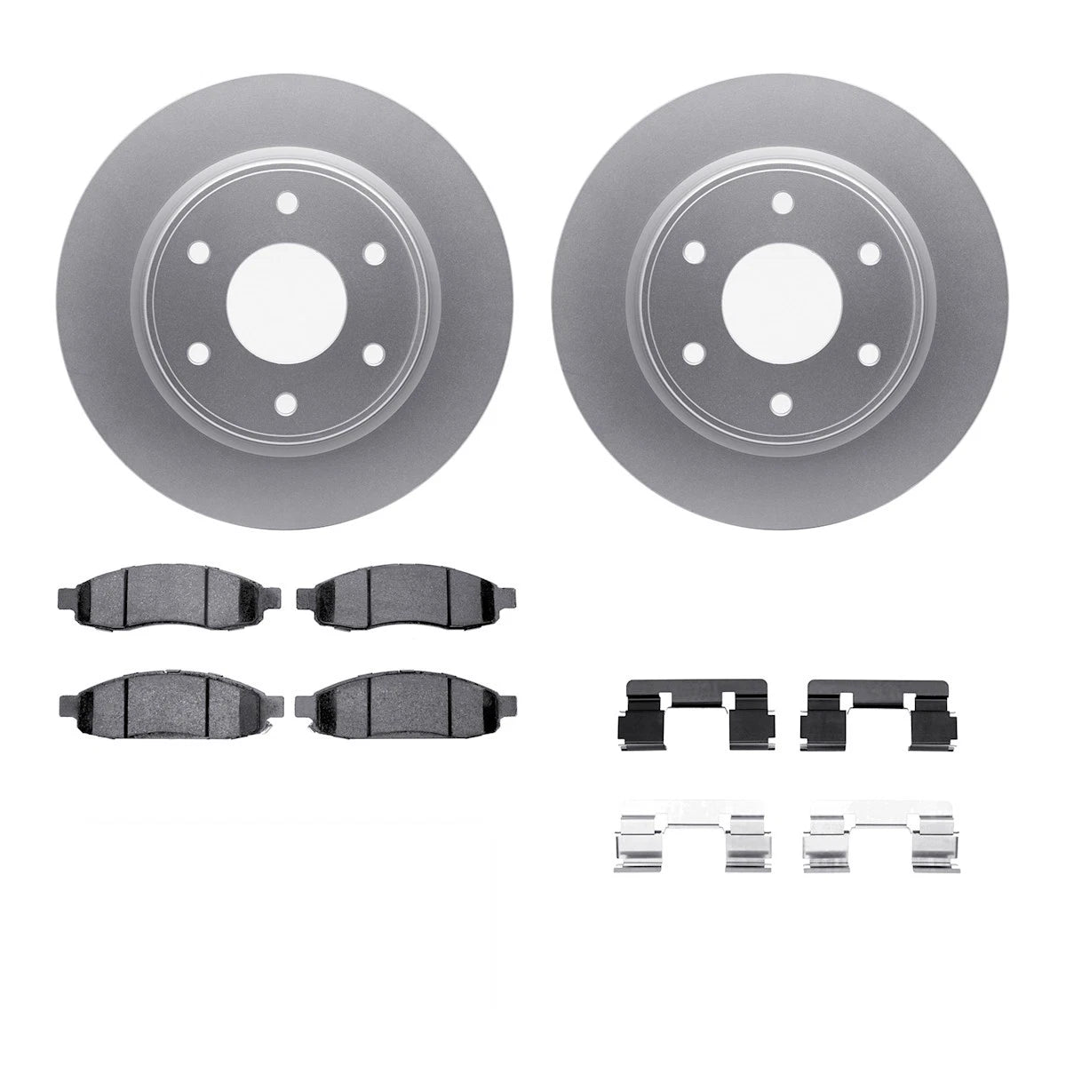 DFC R1 17-20 Jaguar XF Front & Rear GEO-Carbon Rotors w/Ceramic Pads & Hardware