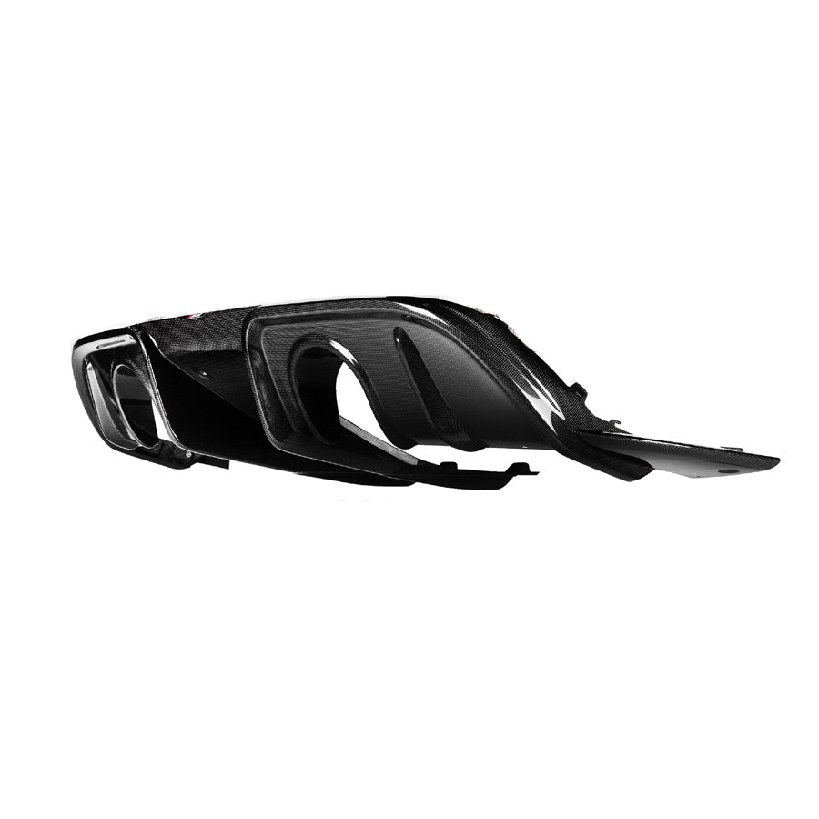 Akrapovic 2022+ Porsche 718 Cayman GT4 RS Rear Carbon Fiber Diffuser - High Gloss