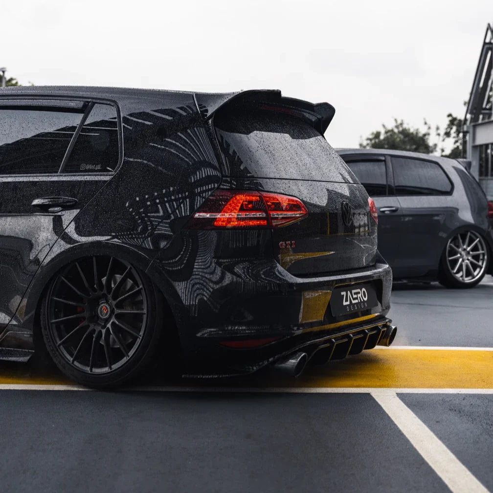 Zaero Design EVO-1 Gloss Black Rear Diffuser - VW Golf GTI Mk7