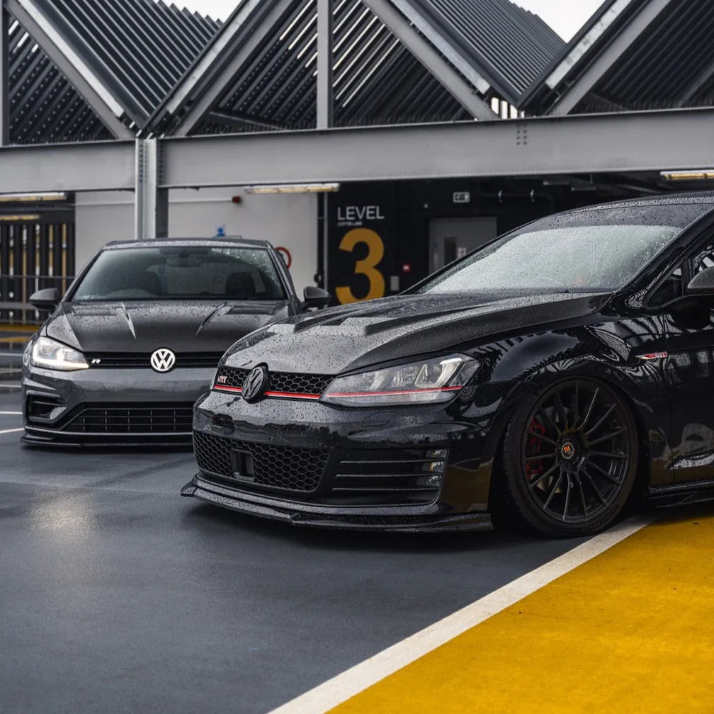Zaero Design EVO-1 Gloss Black Front Splitter - VW Golf GTI Mk7
