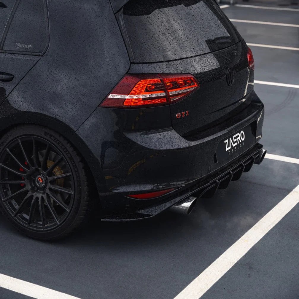 Zaero Design EVO-1 Gloss Black Rear Diffuser - VW Golf GTI Mk7