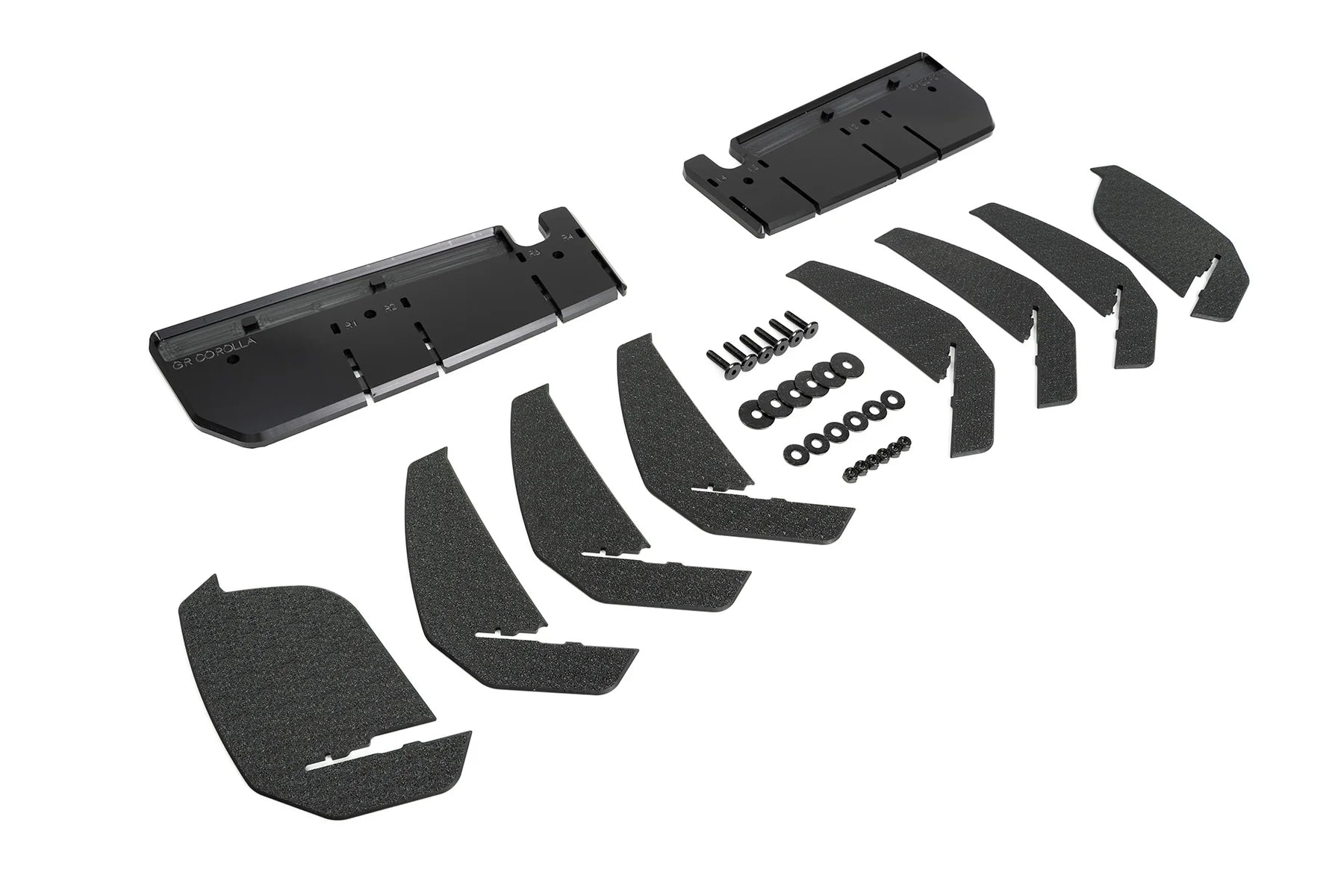 Flow Designs Full Lip Splitter Set Gloss Black - Toyota GR Corolla