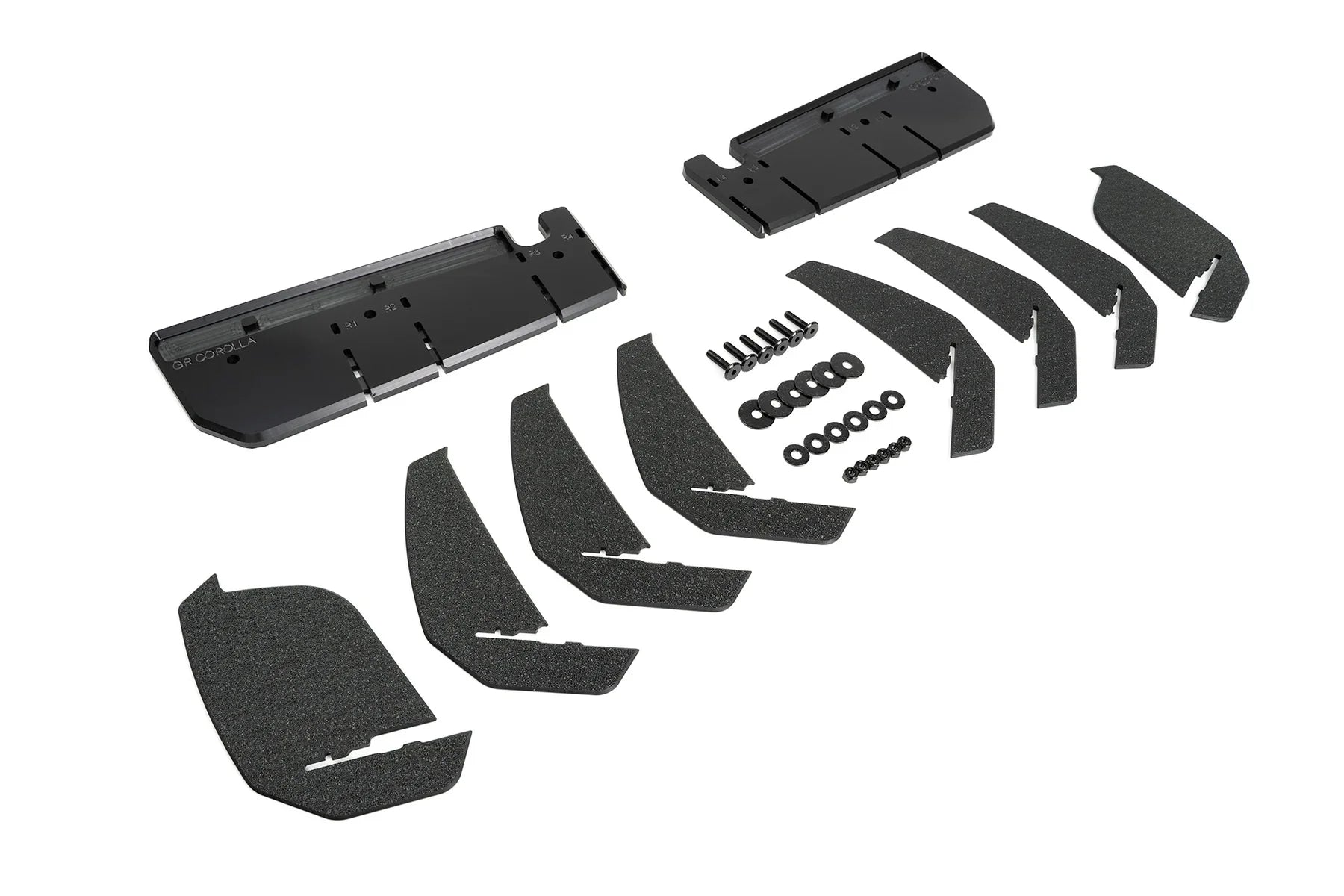 Flow Designs Full Lip Splitter Set Textured Black - Toyota GR Corolla