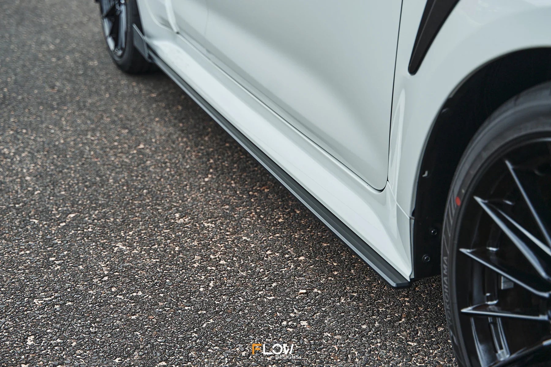 Flow Designs Full Lip Splitter Set Textured Black - Toyota GR Corolla