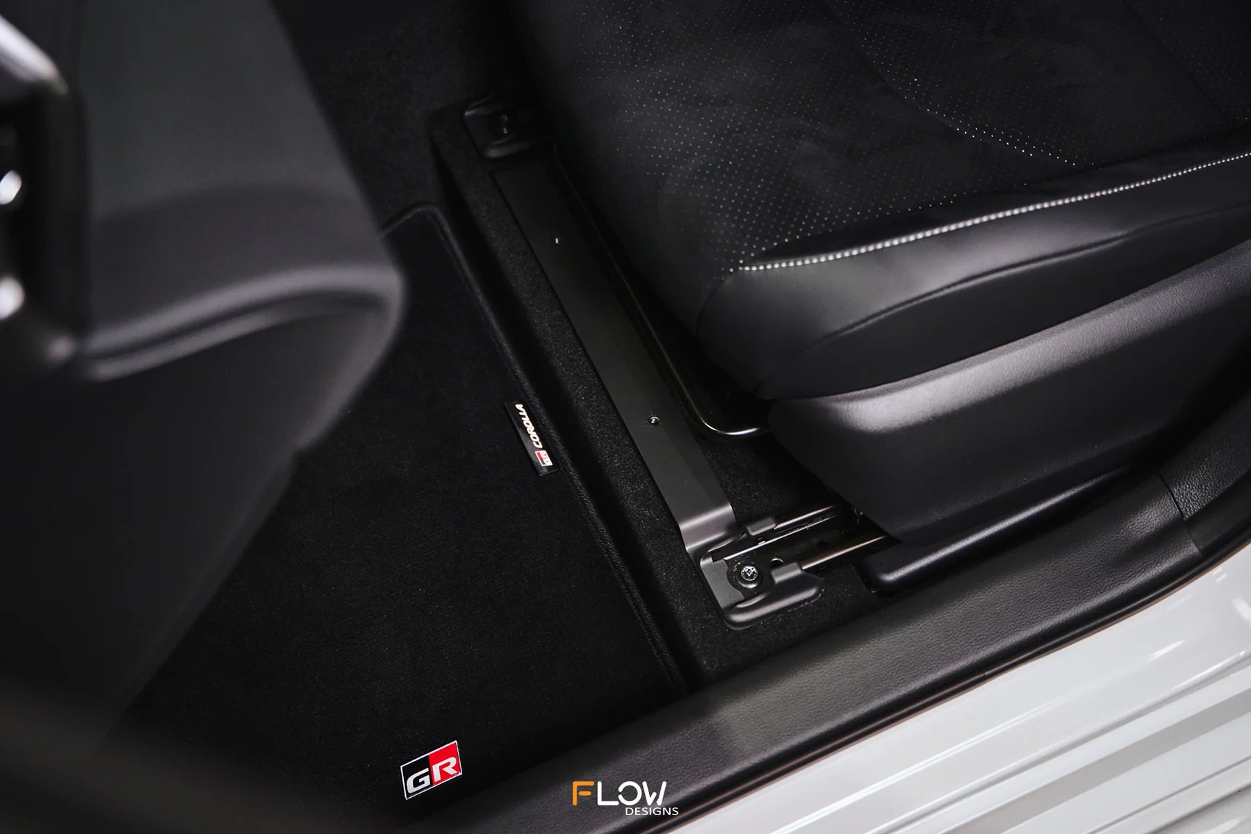 Flow Designs Full Lip Splitter Set Gloss Black - Toyota GR Corolla